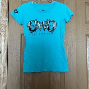 Girls With Guns Blue T-Shirt